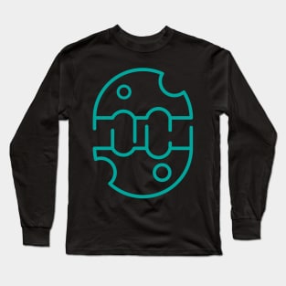 vector illustration of an abstract Long Sleeve T-Shirt